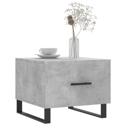 Tavolini Salotto 2pz Grigio Cemento 50x50x40 Legno Multistrato