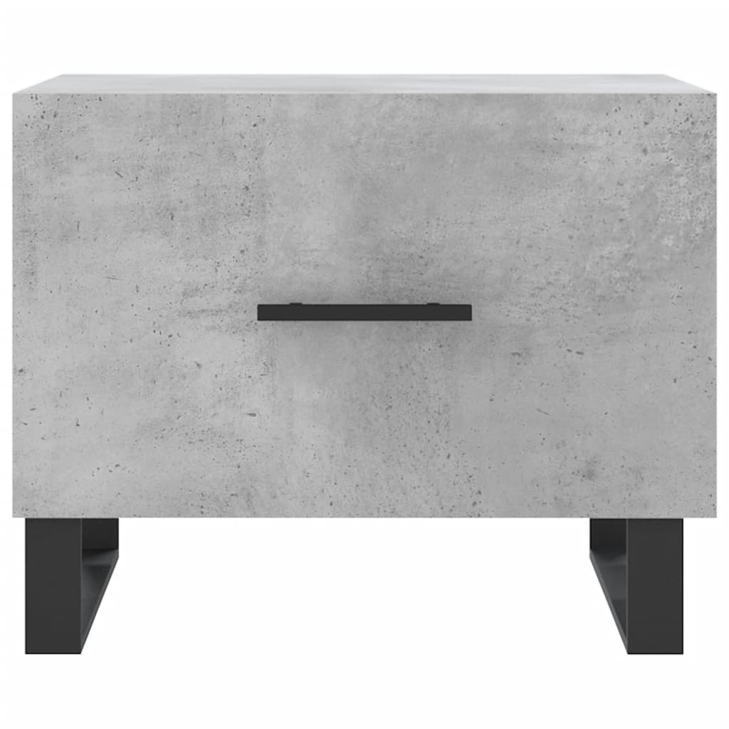 Tavolini Salotto 2pz Grigio Cemento 50x50x40 Legno Multistrato | homemem39