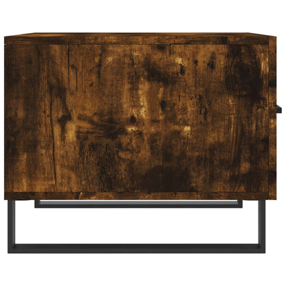 Tavolini Salotto 2 pz Rovere Fumo 50x50x40cm Legno Multistrato