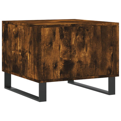 Tavolini Salotto 2 pz Rovere Fumo 50x50x40cm Legno Multistrato