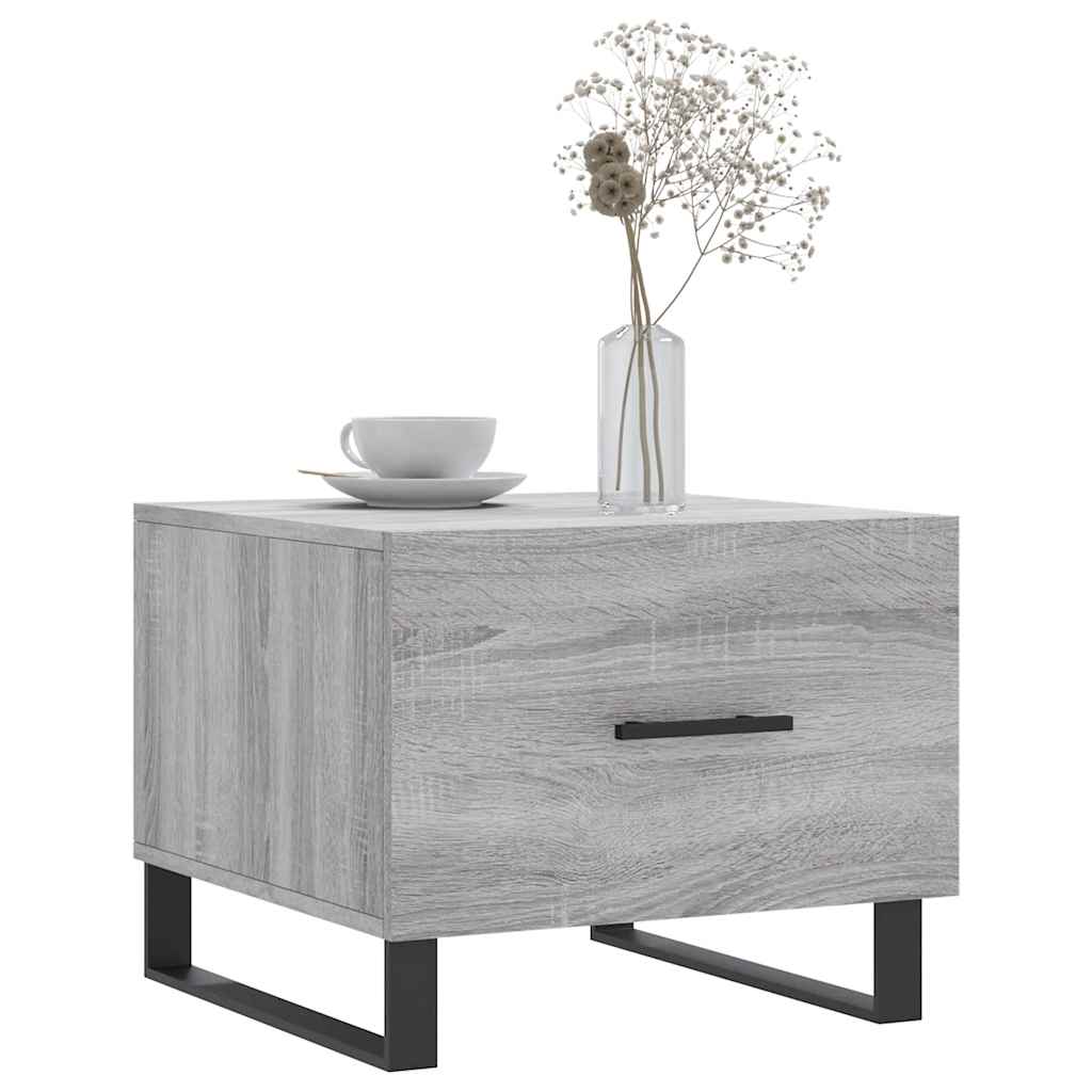 Tavolino da Salotto Grigio Sonoma 50x50x40 cm Legno Multistrato | homemem39