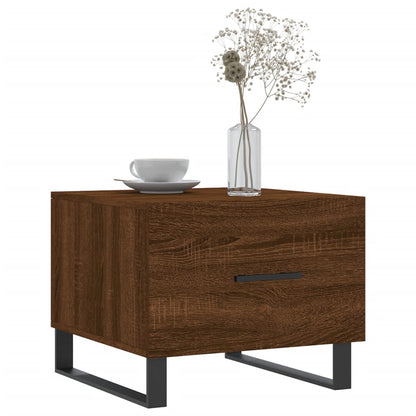 Tavolino da Salotto Rovere Marrone 50x50x40cm Legno Multistrato