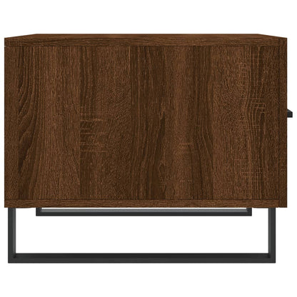 Tavolino da Salotto Rovere Marrone 50x50x40cm Legno Multistrato | homemem39