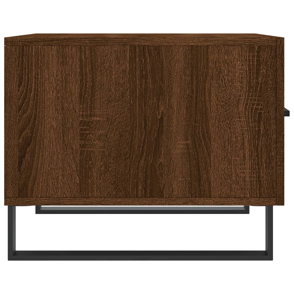 Tavolino da Salotto Rovere Marrone 50x50x40cm Legno Multistrato