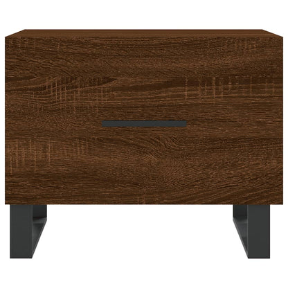 Tavolini Salotto 2 pz Rovere Marrone 50x50x40 Legno Multistrato | homemem39
