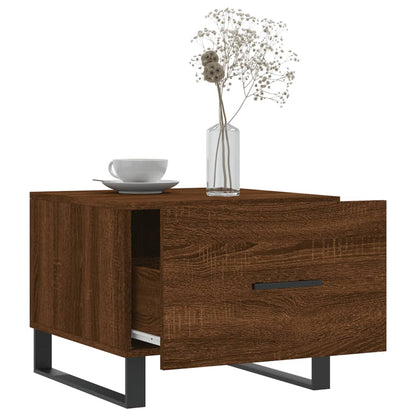 Tavolini Salotto 2 pz Rovere Marrone 50x50x40 Legno Multistrato | homemem39