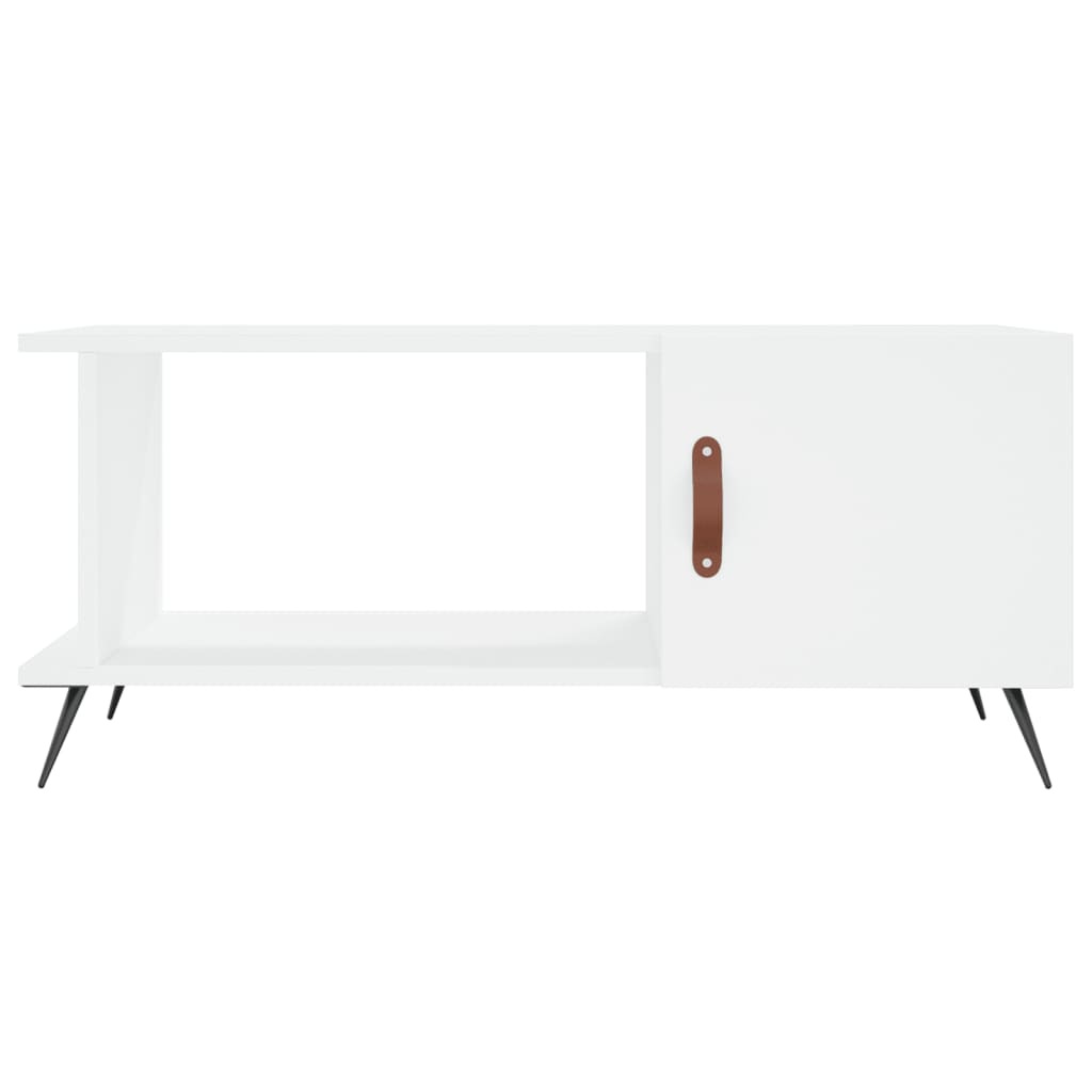 Tavolino da Salotto Bianco 90x50x40 cm in Legno Multistrato