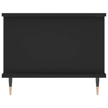 Tavolino da Salotto Nero 90x50x40 cm in Legno Multistrato
