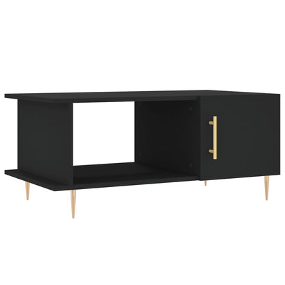 Tavolino da Salotto Nero 90x50x40 cm in Legno Multistrato | homemem39