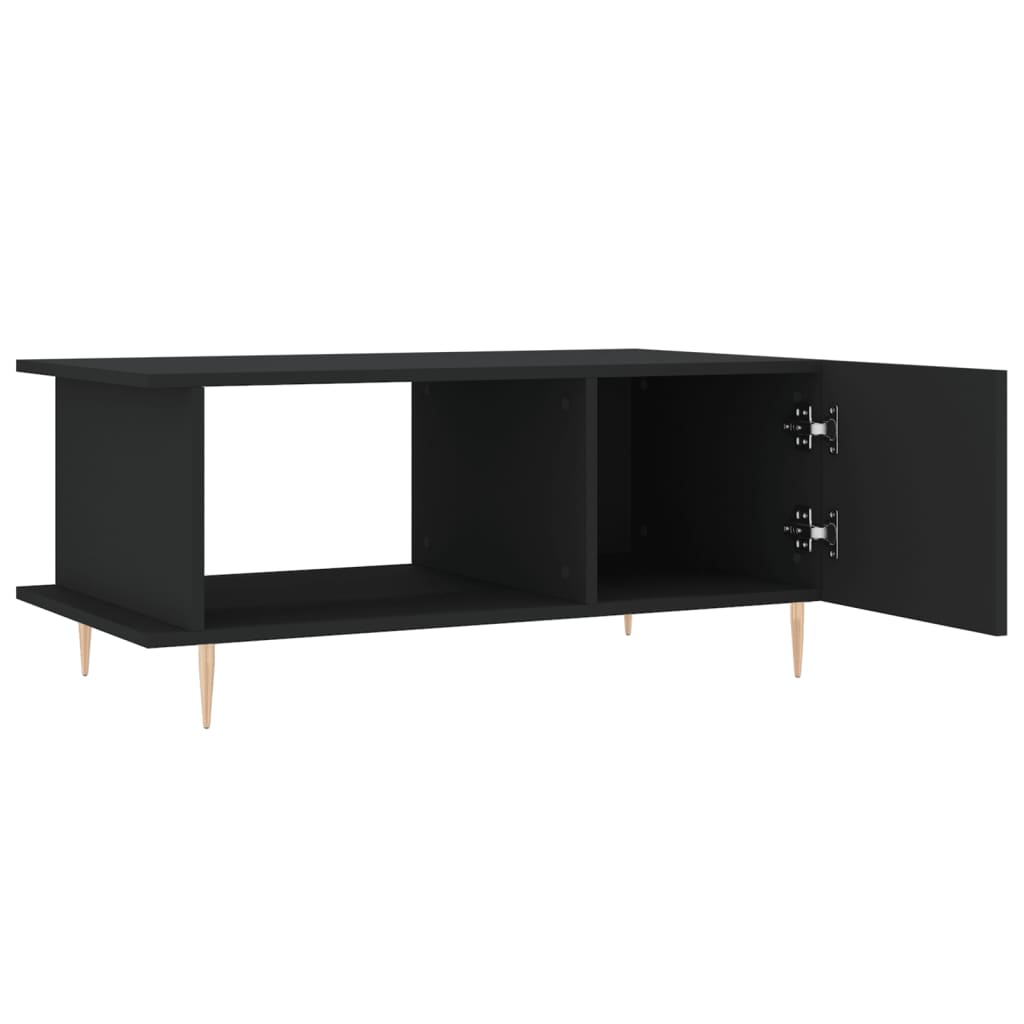 Tavolino da Salotto Nero 90x50x40 cm in Legno Multistrato | homemem39