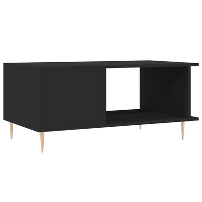 Tavolino da Salotto Nero 90x50x40 cm in Legno Multistrato | homemem39