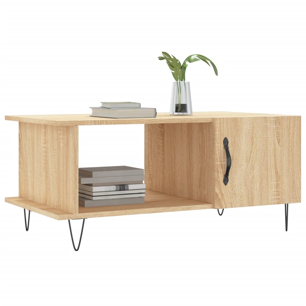 Tavolino da Salotto Rovere Sonoma 90x50x40 cm Legno Multistrato | homemem39