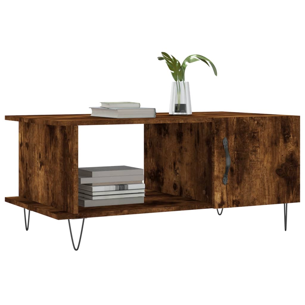 Tavolino da Salotto Rovere Fumo 90x50x40cm in Legno Multistrato | homemem39