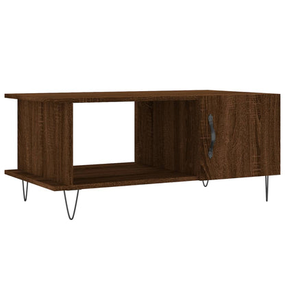 Tavolino da Salotto Rovere Marrone 90x50x40cm Legno Multistrato | homemem39
