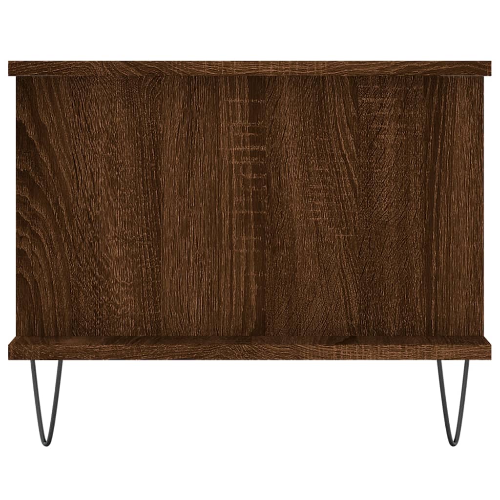 Tavolino da Salotto Rovere Marrone 90x50x40cm Legno Multistrato | homemem39