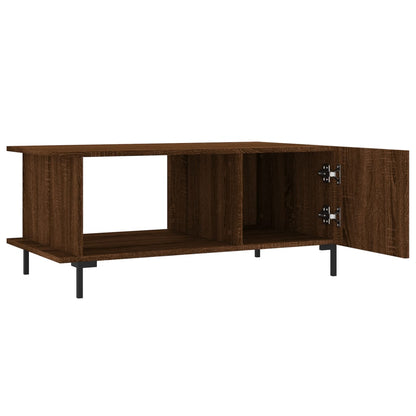 Tavolino da Salotto Rovere Marrone 90x50x40cm Legno Multistrato | homemem39
