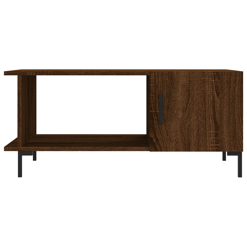 Tavolino da Salotto Rovere Marrone 90x50x40cm Legno Multistrato | homemem39