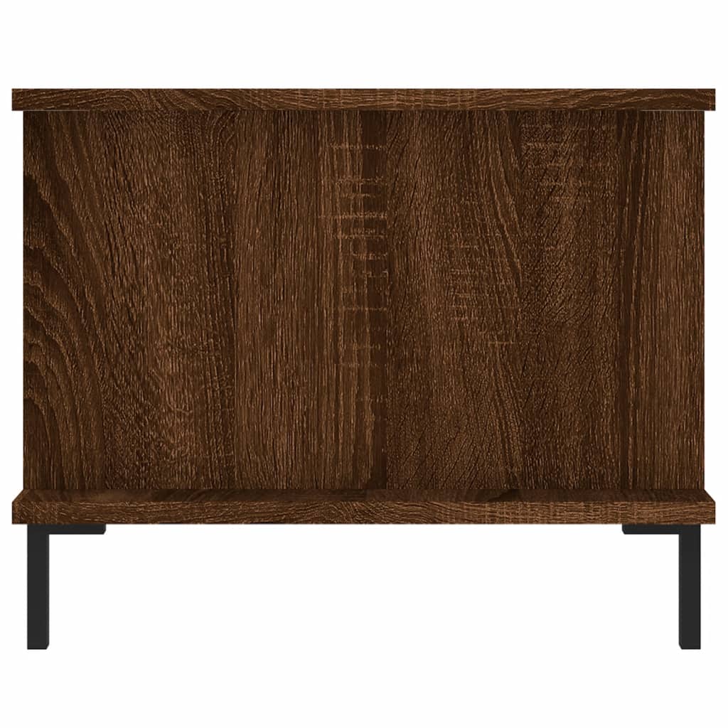 Tavolino da Salotto Rovere Marrone 90x50x40cm Legno Multistrato | homemem39