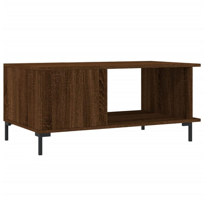 Tavolino da Salotto Rovere Marrone 90x50x40cm Legno Multistrato | homemem39