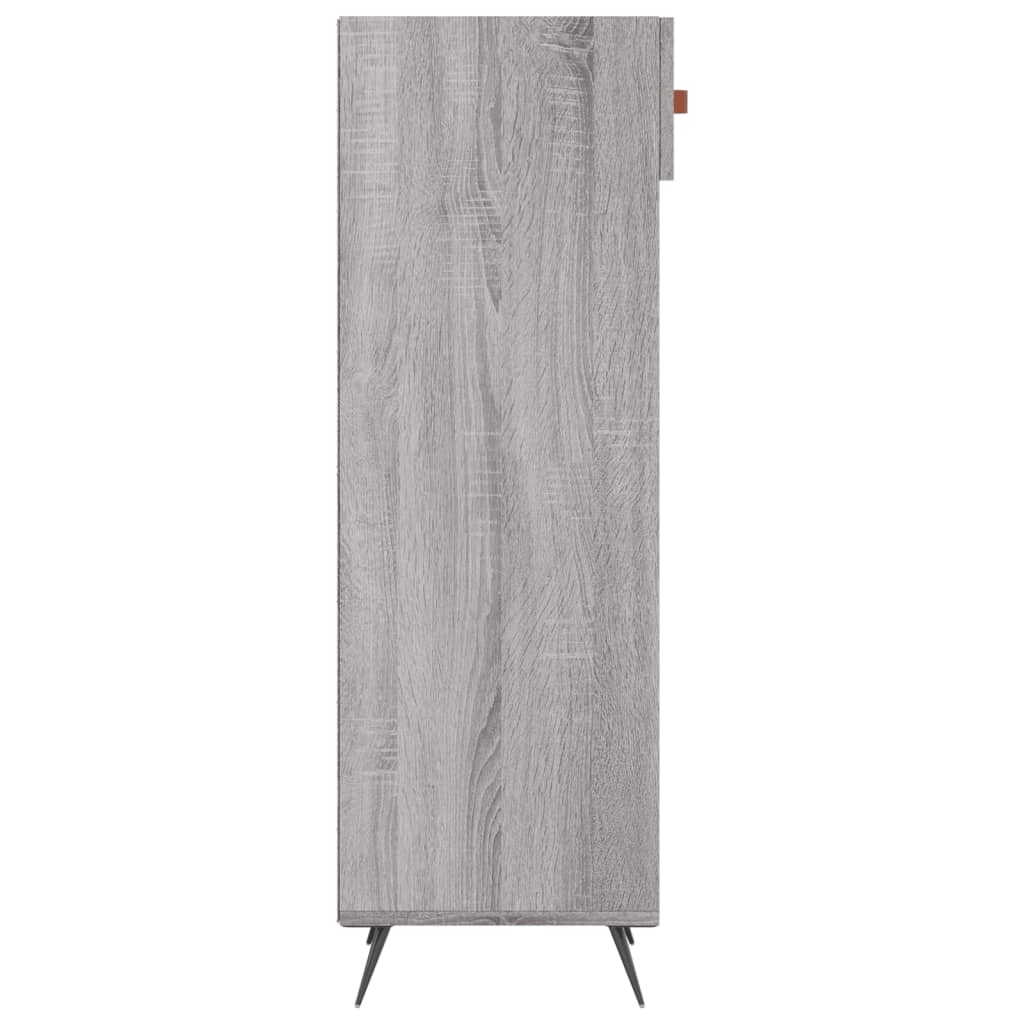 Scarpiera Grigio Sonoma 30x35x105 cm in Legno Multistrato