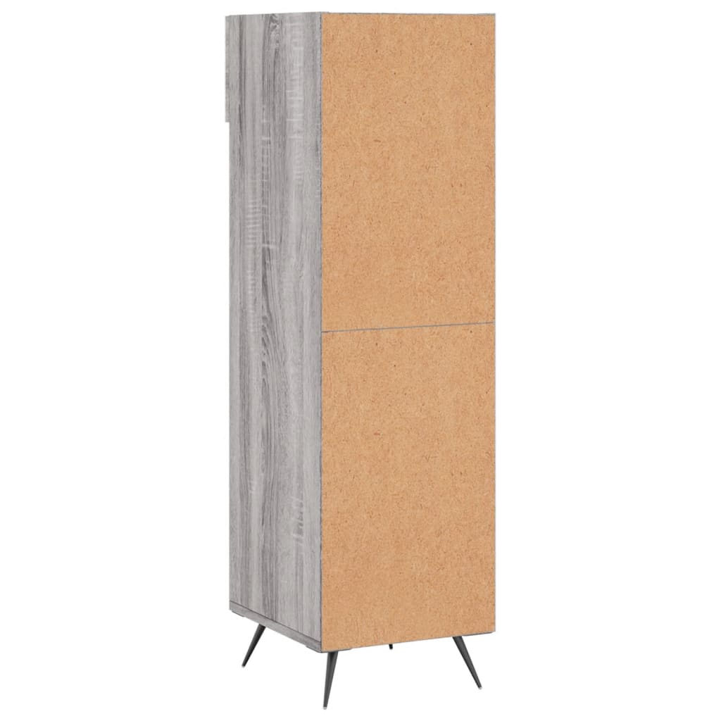 Scarpiera Grigio Sonoma 30x35x105 cm in Legno Multistrato