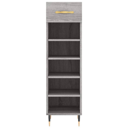 Scarpiera Grigio Sonoma 30x35x105 cm in Legno Multistrato