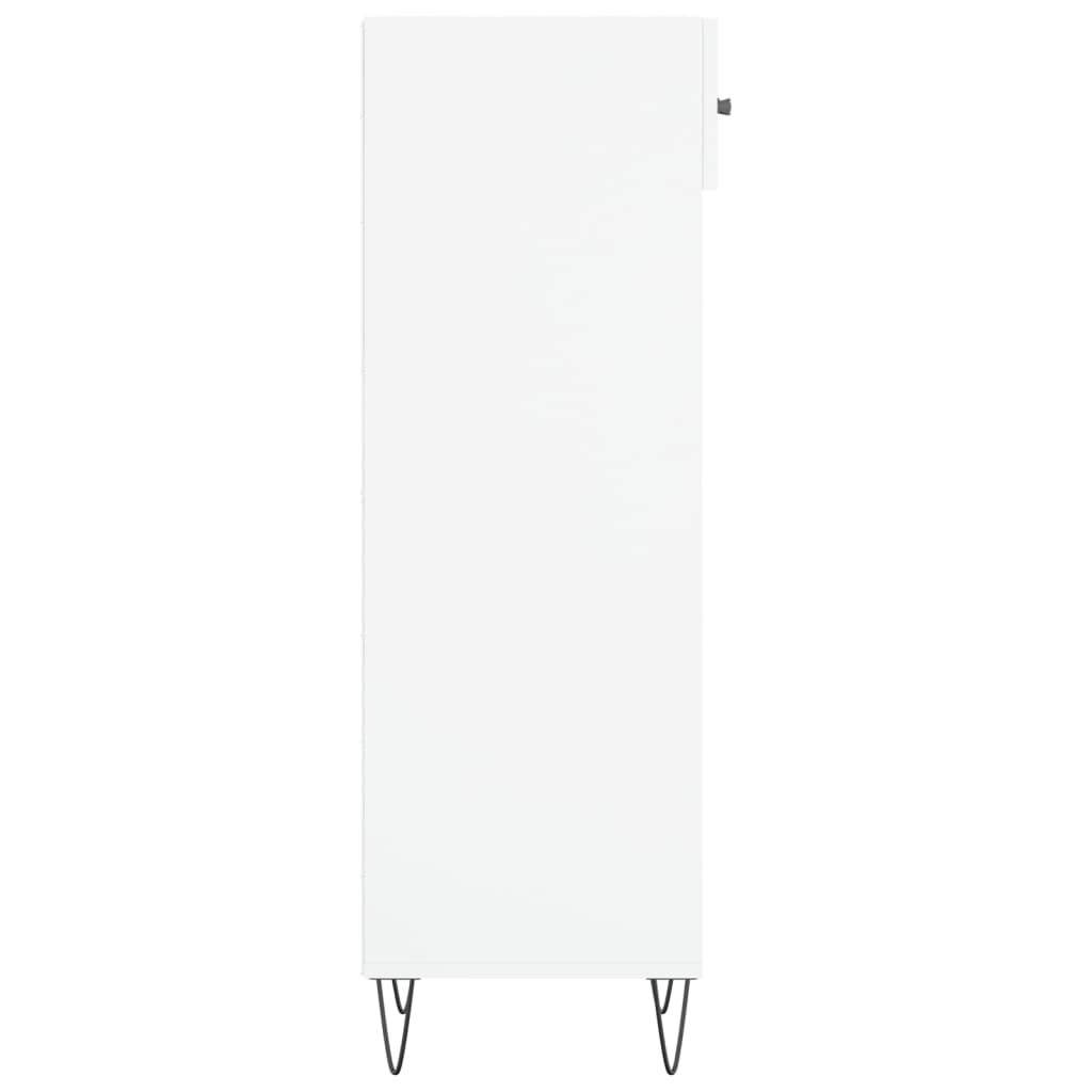 Scarpiera Bianca 30x35x105 cm in Legno Multistrato - homemem39