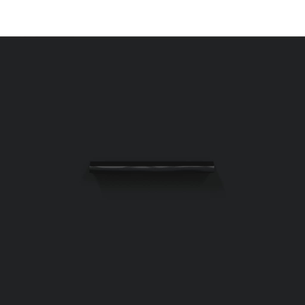 Scarpiera Nera 30x35x105 cm in Legno Multistrato - homemem39