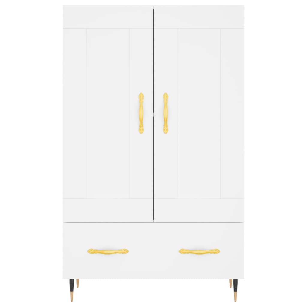 Credenza Bianca 69,5x31x115 cm in Legno Multistrato - homemem39