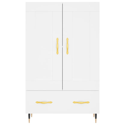 Credenza Bianca 69,5x31x115 cm in Legno Multistrato