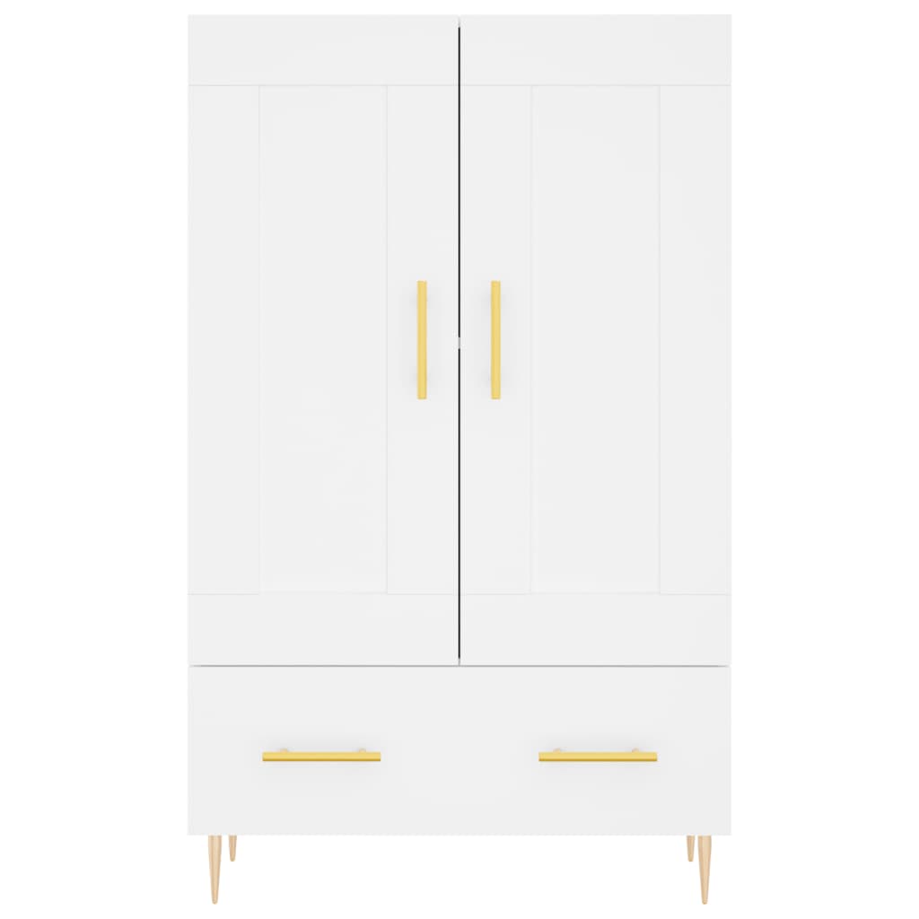 Credenza Bianca 69,5x31x115 cm in Legno Multistrato - homemem39