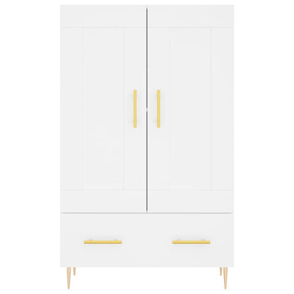 Credenza Bianca 69,5x31x115 cm in Legno Multistrato - homemem39
