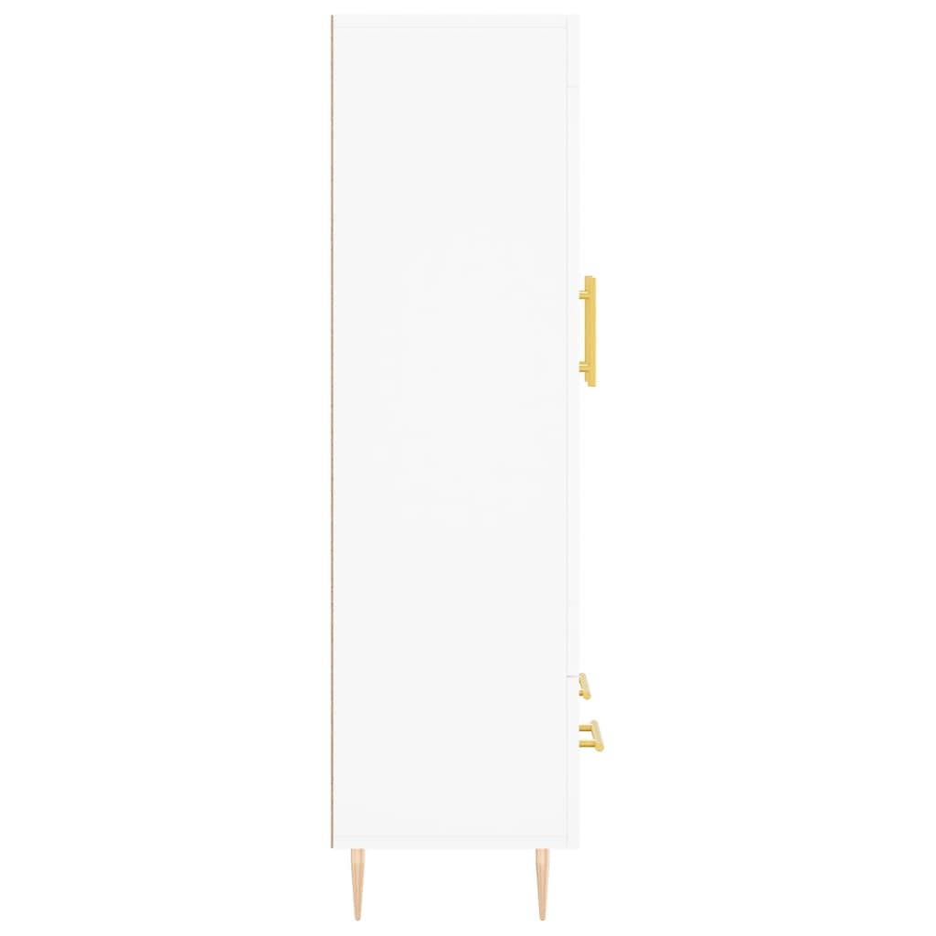Credenza Bianca 69,5x31x115 cm in Legno Multistrato - homemem39