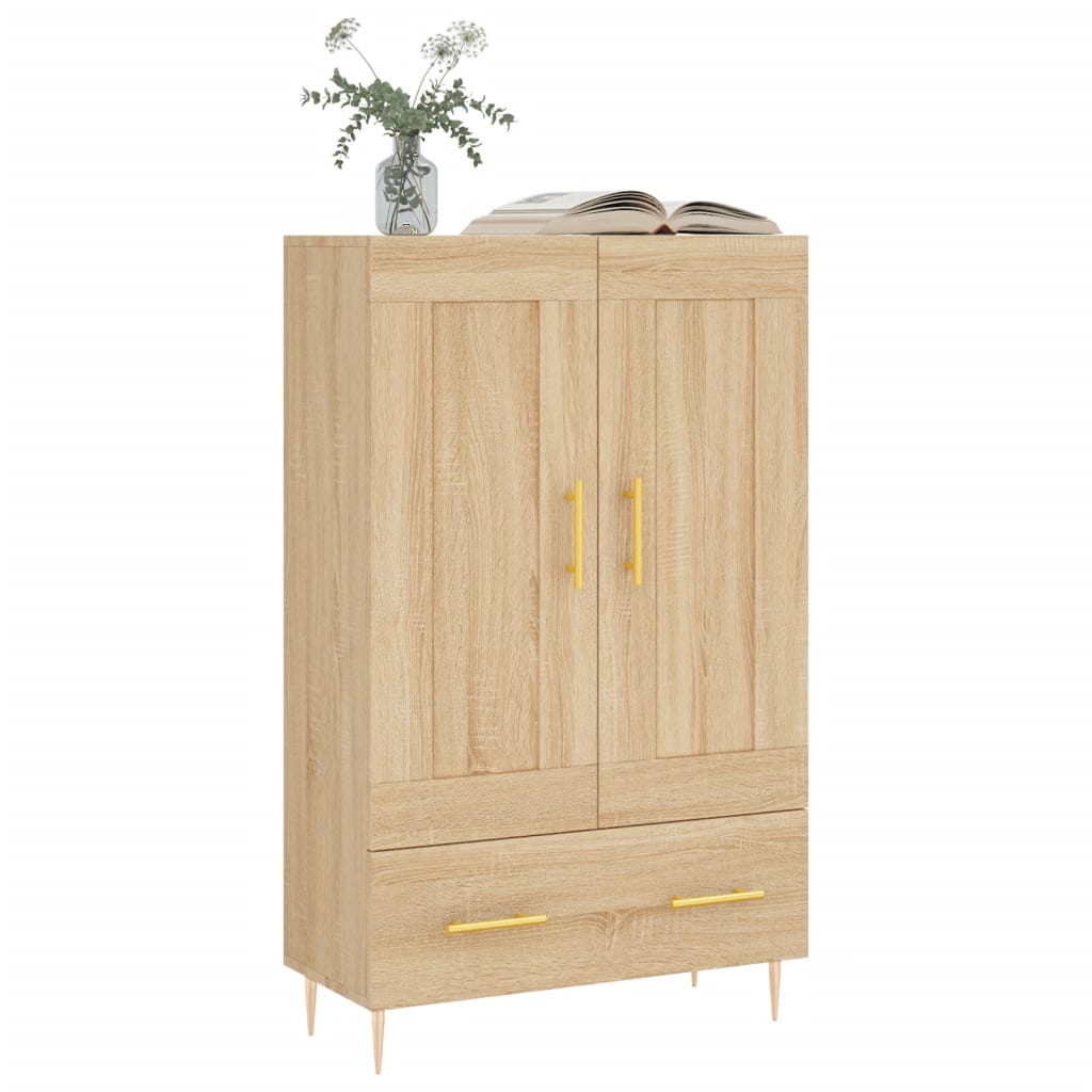 Credenza Rovere Sonoma 69,5x31x115 cm in Legno Multistrato