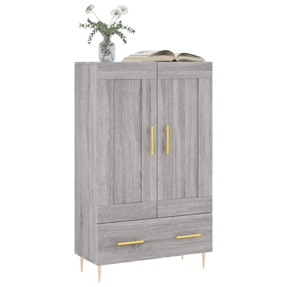 Credenza Grigio Sonoma 69,5x31x115 cm in Legno Multistrato
