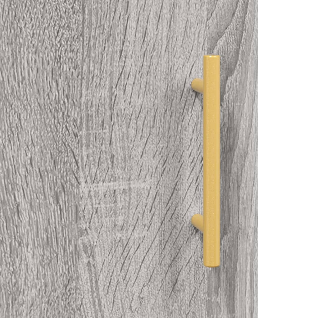 Credenza Grigio Sonoma 69,5x31x115 cm in Legno Multistrato