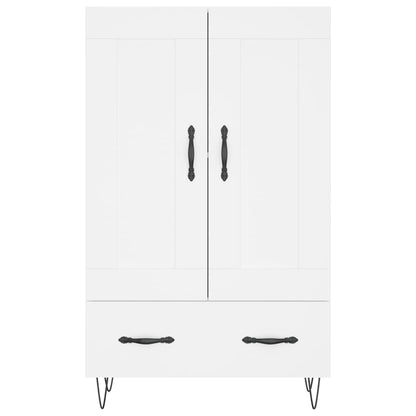 Credenza Bianca 69,5x31x115 cm in Legno Multistrato