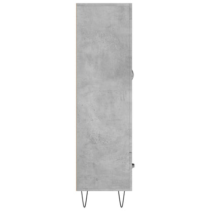 Credenza Grigio Cemento 69,5x31x115 cm in Legno Multistrato