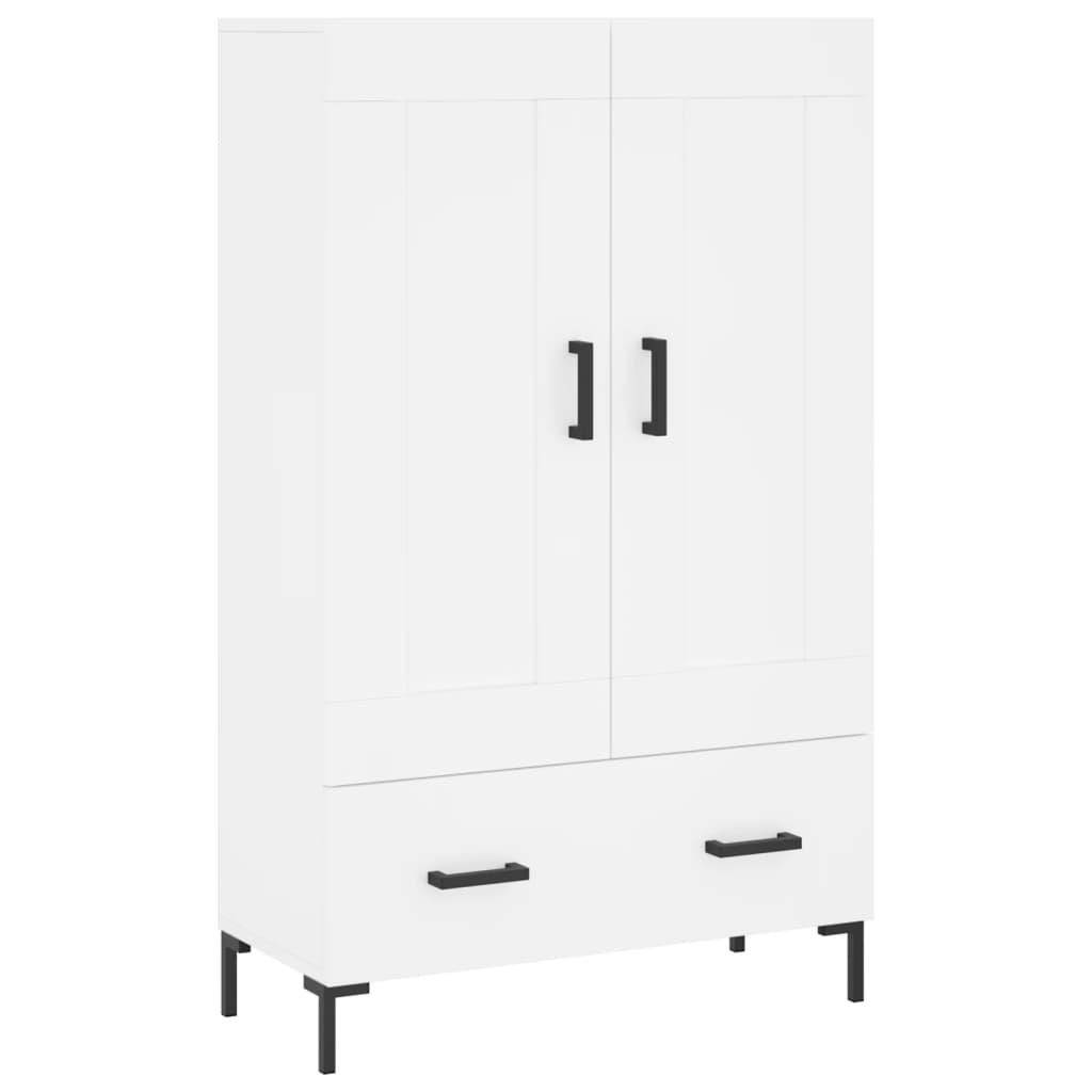 Credenza Bianca 69,5x31x115 cm in Legno Multistrato