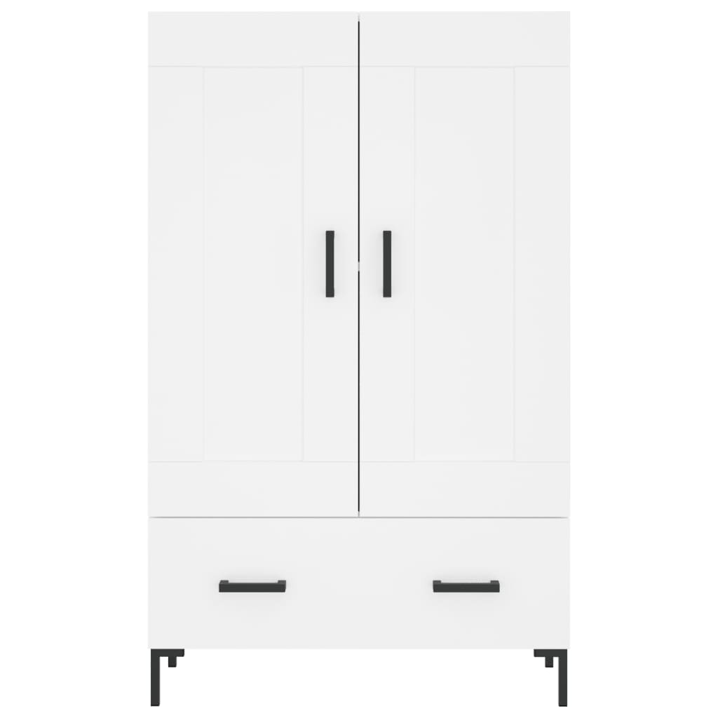 Credenza Bianca 69,5x31x115 cm in Legno Multistrato
