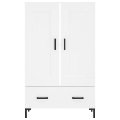 Credenza Bianca 69,5x31x115 cm in Legno Multistrato