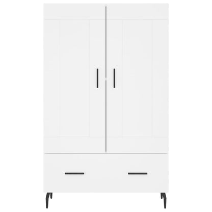 Credenza Bianca 69,5x31x115 cm in Legno Multistrato