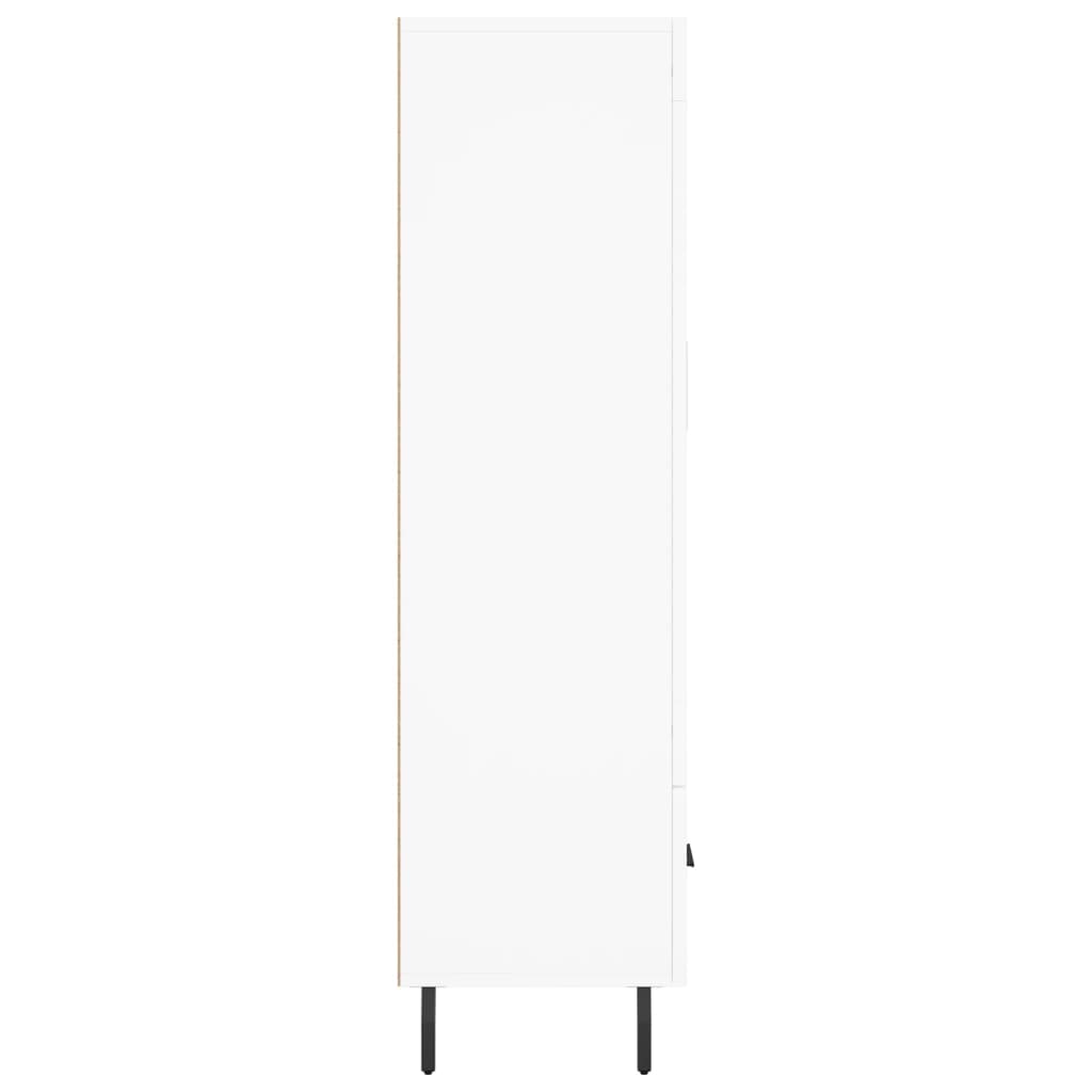Credenza Bianca 69,5x31x115 cm in Legno Multistrato