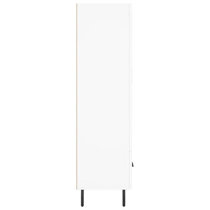 Credenza Bianca 69,5x31x115 cm in Legno Multistrato