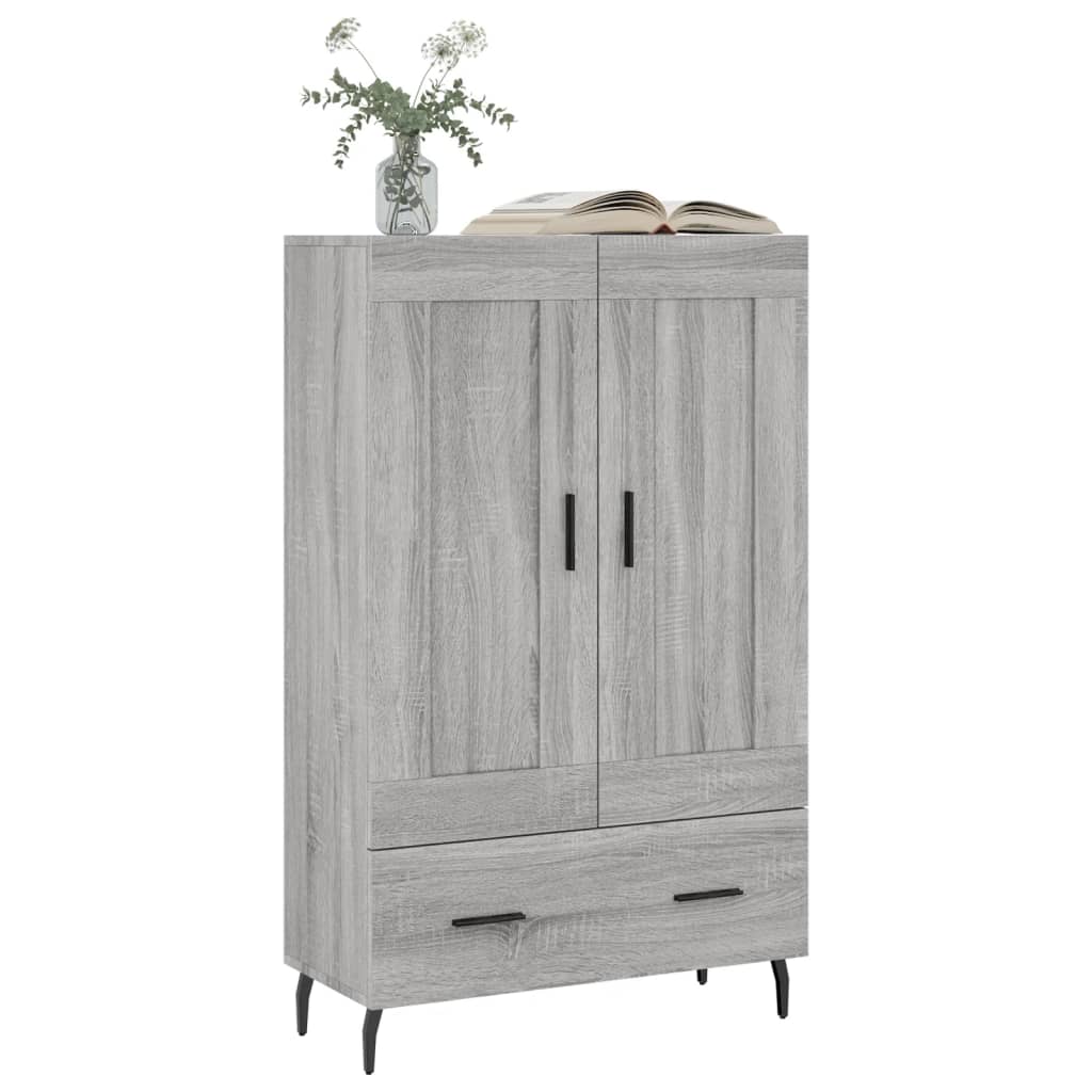 Credenza Grigio Sonoma 69,5x31x115 cm in Legno Multistrato - homemem39