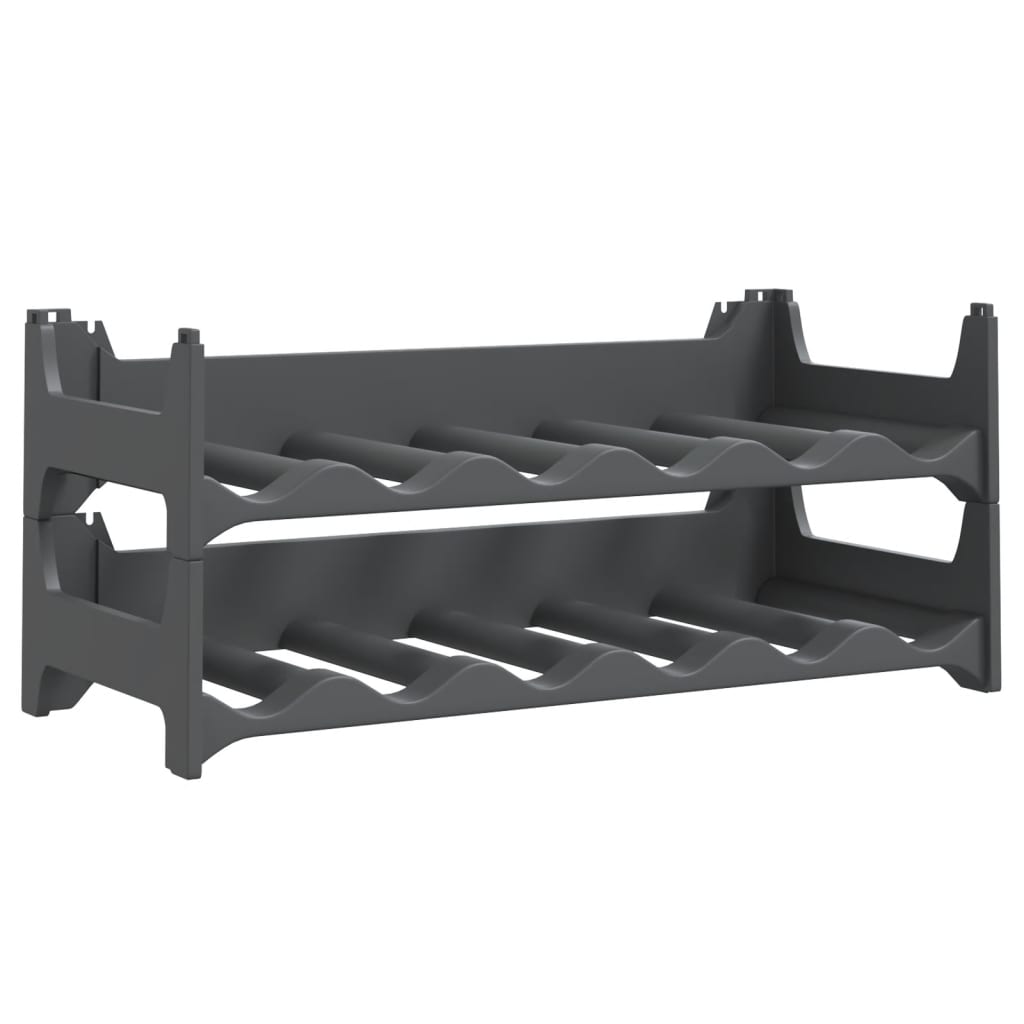 Portabottiglie per 12 Bottiglie in PP Impilabile - homemem39