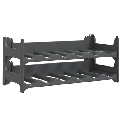 Portabottiglie per 12 Bottiglie in PP Impilabile - homemem39