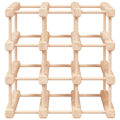 Portabottiglie Vino 12 Bottiglie 36x23x36cm Legno Massello Pino - homemem39