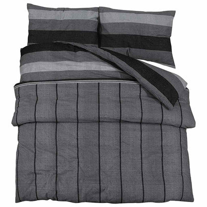 Set Copripiumino Grigio Scuro 240x220 cm in Cotone