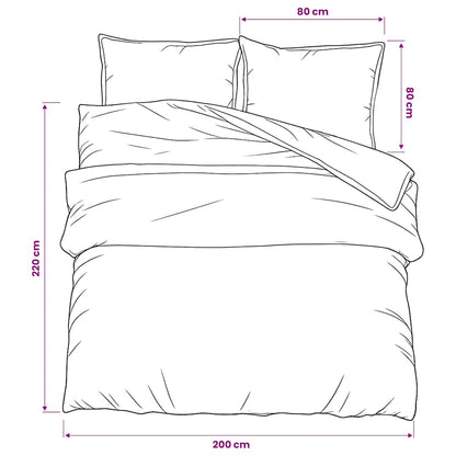 Set Copripiumino Grigio Scuro 200x220 cm in Cotone | homemem39